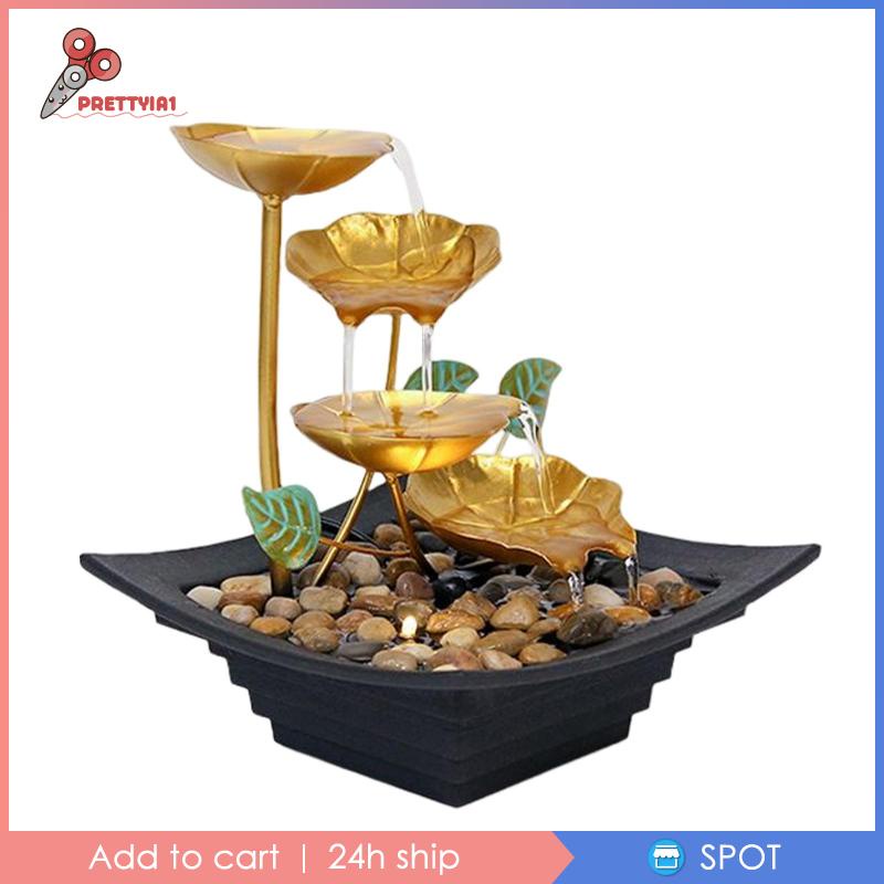 Đài Phun Nước 4 Tầng Để Bàn Trang Trí Phong Thủy