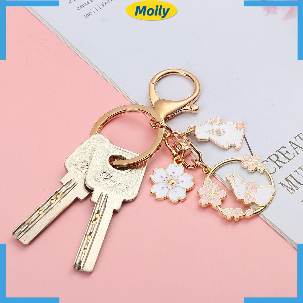 MOILYVN Móc Khóa Hình Thỏ Dễ Thương