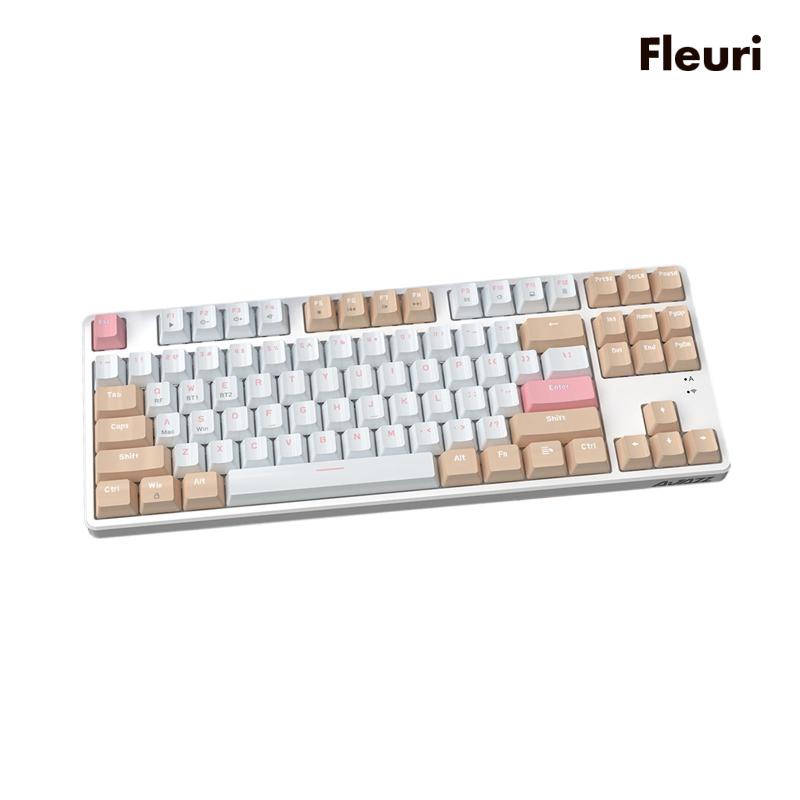 [Fleurir] Bàn Phím Văn Phòng 2.4G Nhỏ Gọn Kiểu Góc Tiện Dụng