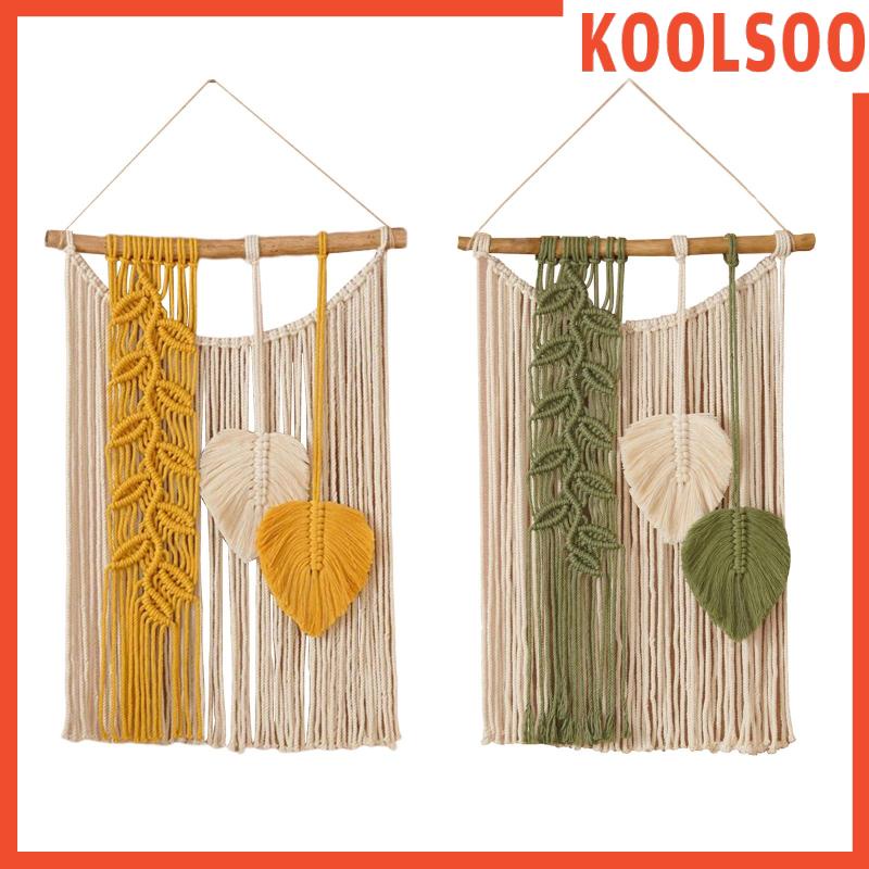 Rèm Macrame Treo Tường Phối Tua Rua Trang Trí Phòng Ăn / Tiệc Cưới