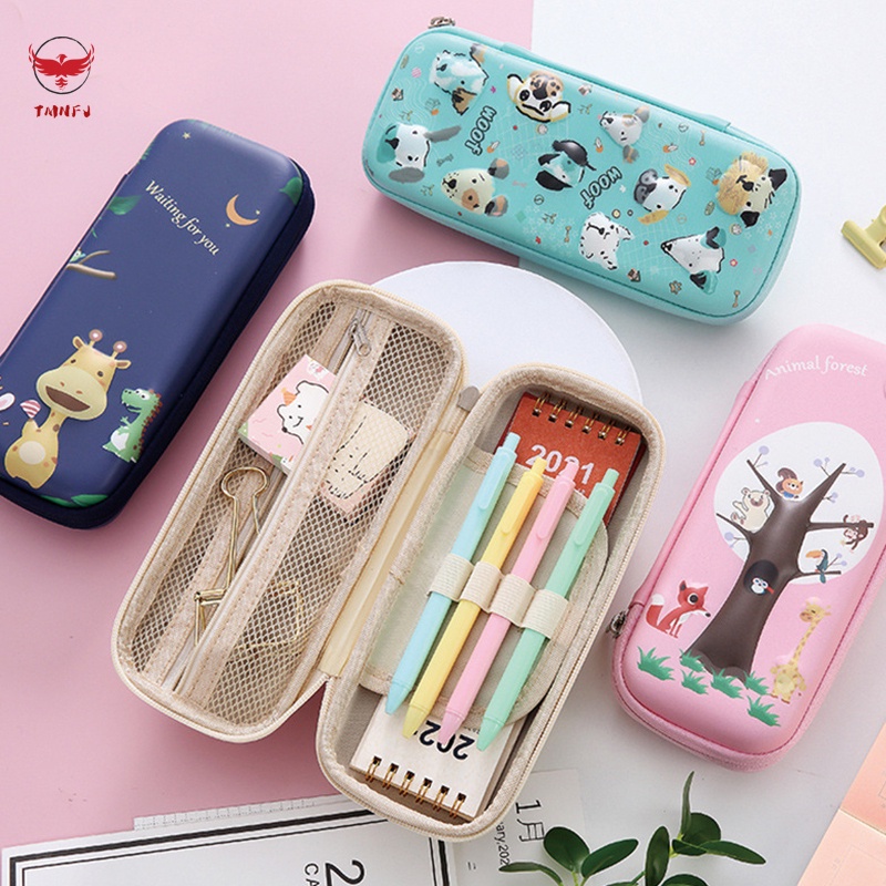 Hộp Bút EVA Họa Tiết Hoạt Hình 3D Sức Chứa Lớn Cho Bé