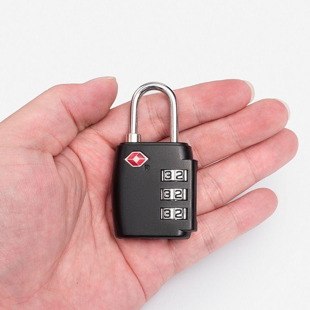Daphs customs password lock, cabinet locker security tool 3 digit combination lock, portable anti-theft lock padlock tsa vali hành lý khóa mã hóa du lịch