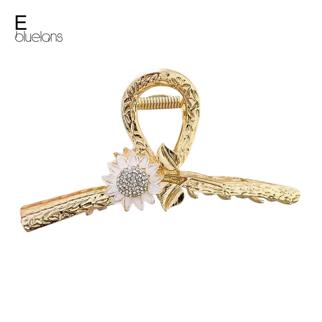 Kẹp Tóc Móng Vuốt Đính Hoa Không Trơn Ổn Định Cổ Điển Cho Nữ