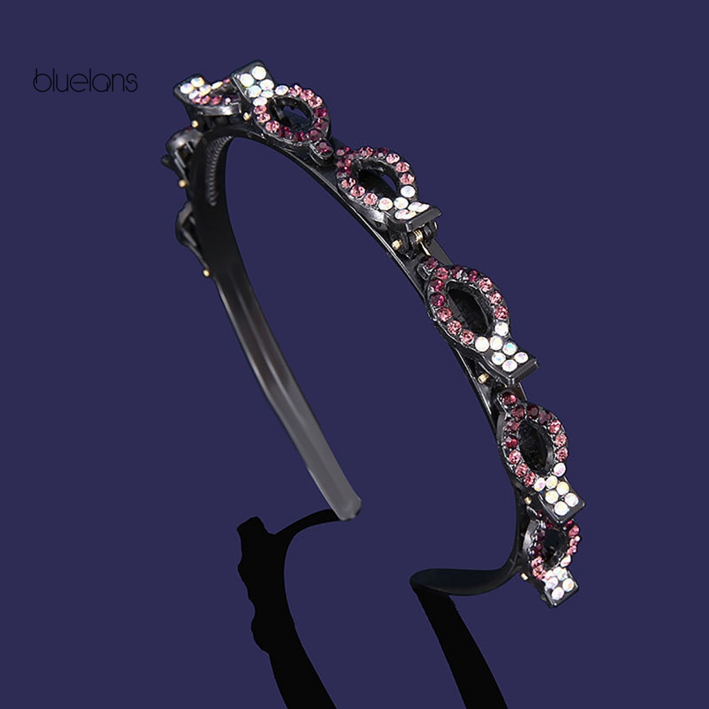 Băng Đô Cài Tóc Đính Đá Lấp Lánh Dễ Thương Chống Trượt Thời Trang Cho Nữ