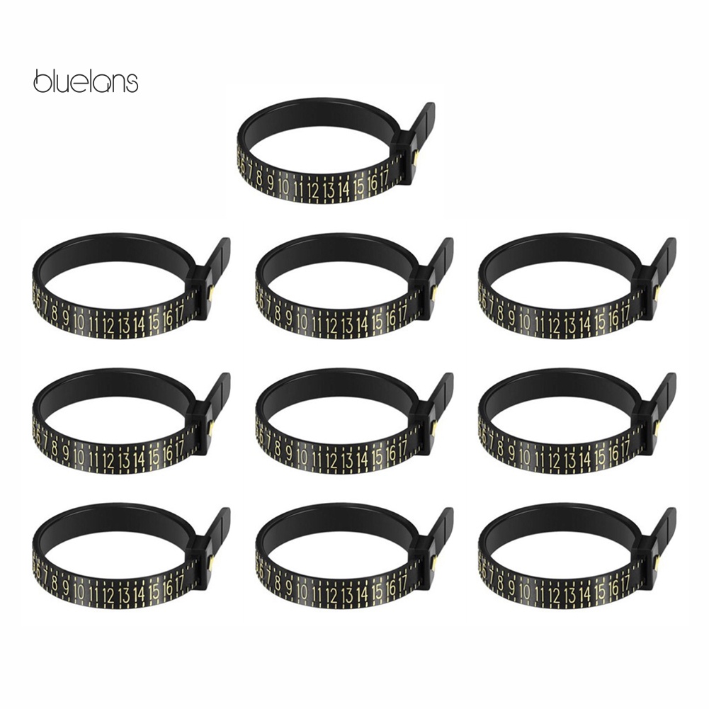 Set 10 Thước Đo Kích Thước Ngón Tay Bằng Nhựa Tiện Dụng