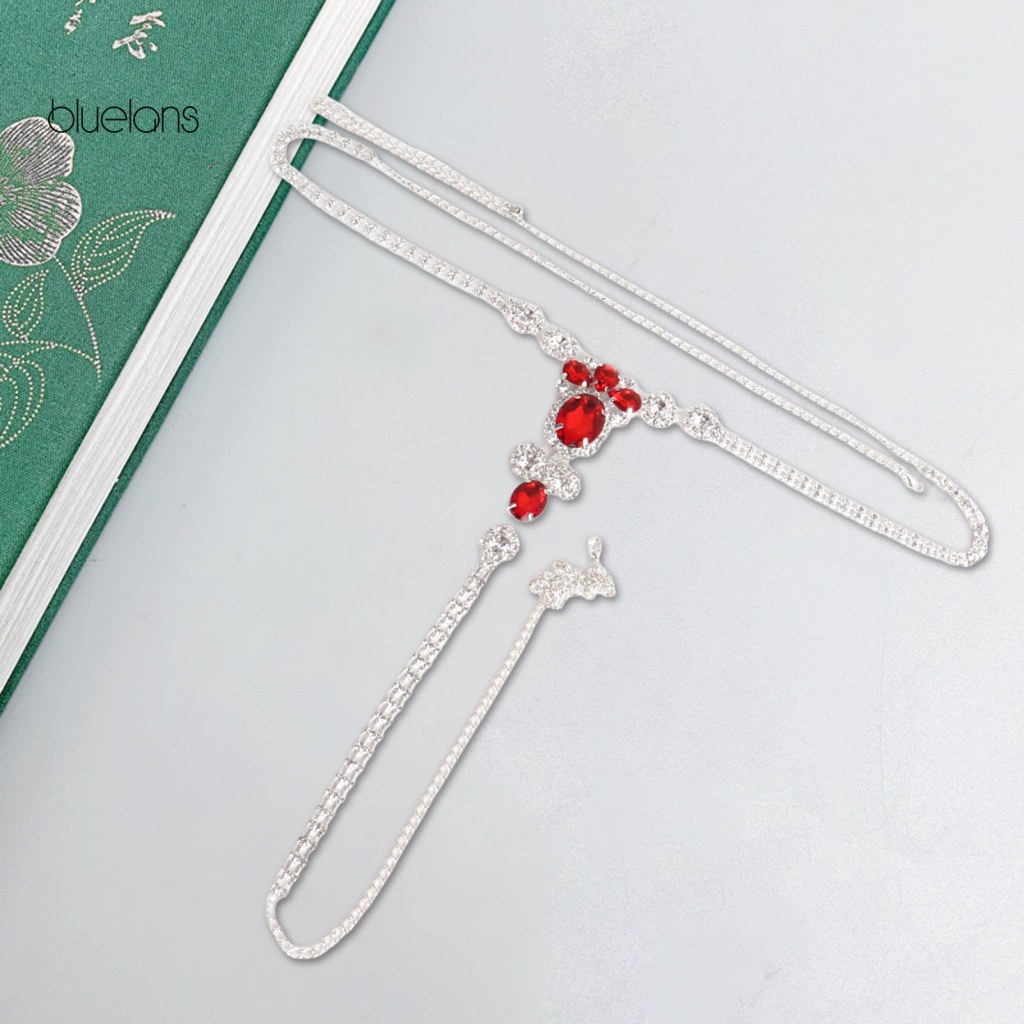 Dây Chuyền Toàn Thân Đính Đá Quý Nhân Tạo Lấp Lánh Có Thể Điều Chỉnh Trang Trí Quần Lót Lọt Khe Quyến Rũ