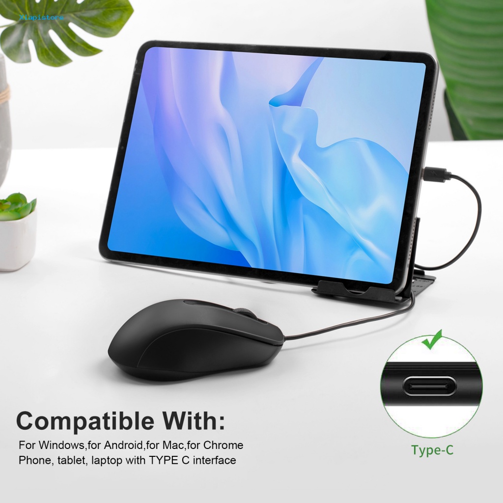 Chuột Máy Tính Có Dây Type-C 1000DPI Tương Thích USB-C