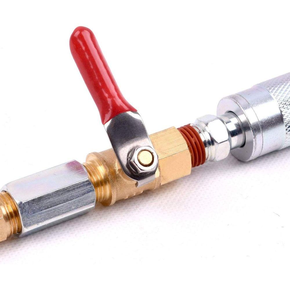 Van Nối Ống Nước 1 / 4 &quot;NPT Bằng Đồng Thau Có Công Tắc