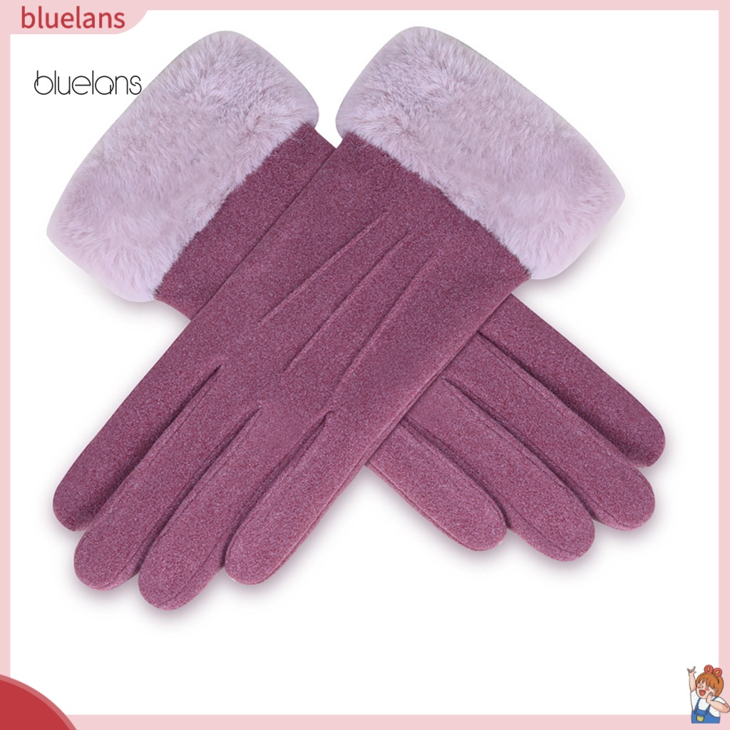 Găng Tay Nhung Giữ Ấm Mùa Đông In Họa Tiết Mèo Cho Nữ