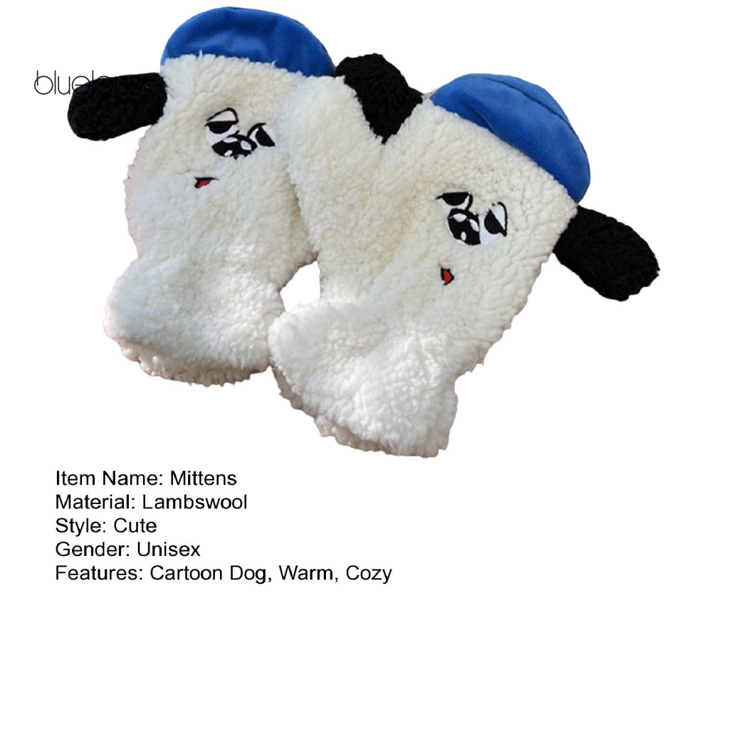 1 Đôi Găng Tay Mềm Mại Dày Dặn Chống Lạnh Họa Tiết Khuôn Mặt Biểu Cảm Vui Nhộn Có Thể Giặt Rửa Cho Học Sinh