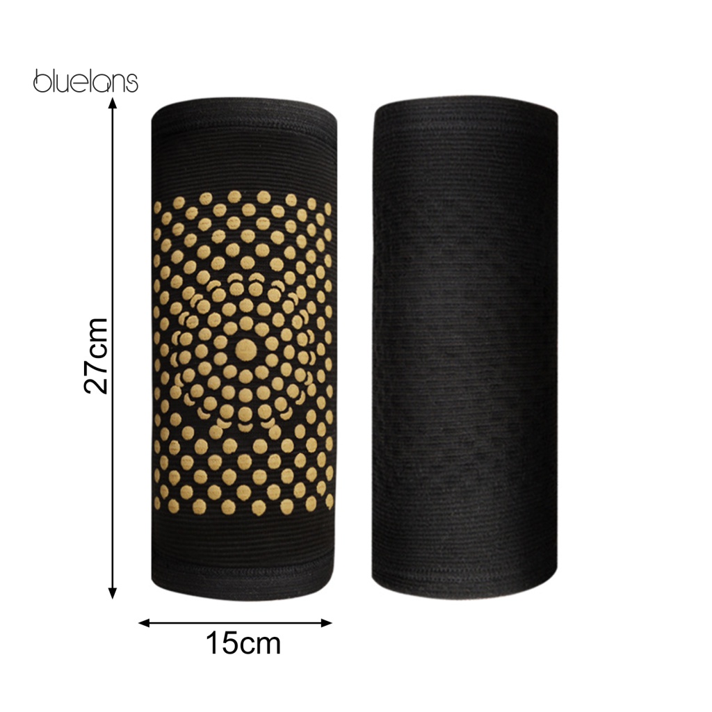 1 Cặp Băng Quấn Đầu Gối Giữ Ấm Bằng Cotton Co Giãn Thoải Mái