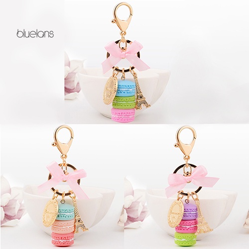 Móc Khóa Hình Bánh Macaron Thời Trang