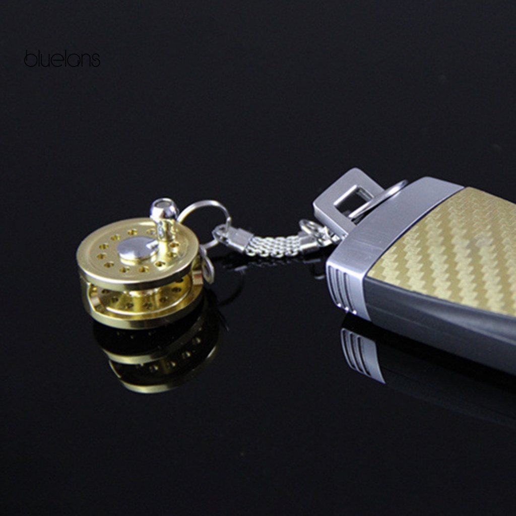 Móc Khóa Kiêm Máy Câu Cá Mini Bằng Hợp Kim Nhôm Tiện Dụng