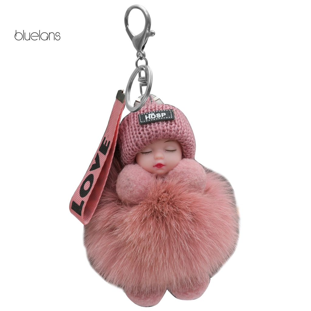 Móc Khóa Búp Bê Em Bé Đang Ngủ Nhiều Màu Sắc Xinh Xắn