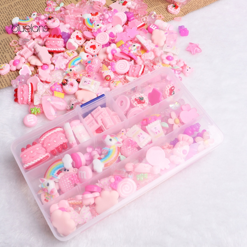 1 Bộ Kẹp Tóc Bằng Nhựa Resin Màu Hồng Đa Năng