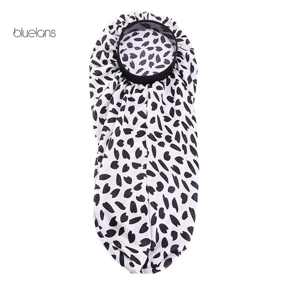 Mũ Trùm Đầu Kiêm Khăn Choàng Cổ Co Giãn In Hoa Khi Ngủ