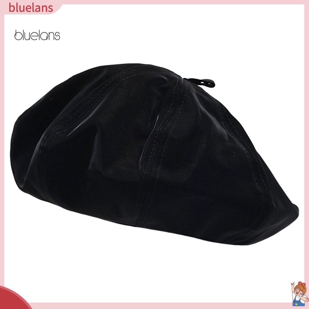 Bluelans Mũ Beret Màu Trơn Không Vành Bằng Polyester Phong Cách Công Sở Hàng Ngày Cho Nữ