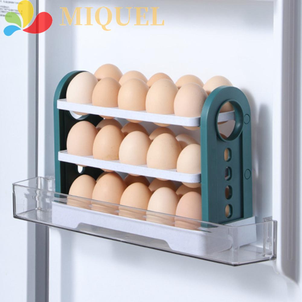 Hộp Đựng Trứng 30 Ngăn Có Tay Cầm Tiết Kiệm Không Gian Tiện Dụng Cho Nhà Bếp