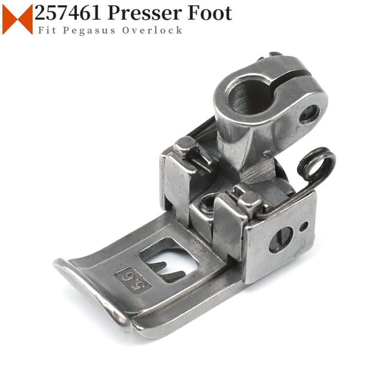 Chân Vịt Viền 3 Kim 5.6mm, 257461-56 - Mũi Tròn, Pegasus W664 Interlock Presser Foot