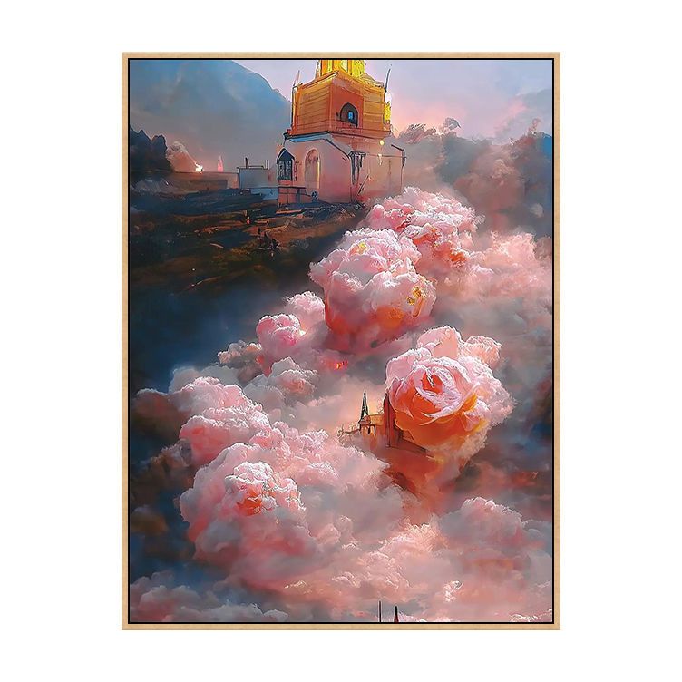 Nong Yang-30*40CM-tô màu khu vườn theo số-tranh tô màu theo số theo yêu cầu-tranh tô màu theo số hoa tulip-tranh sơn dầu số hoá-tranh tô màu theo số-tranh số hóa theo yêu cầu--tranh số hóa