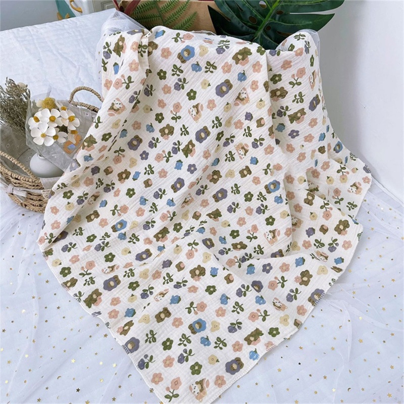 Khăn Tắm Cotton Hai Lớp Thấm Hút Siêu Mềm Mại Cho Bé Sơ Sinh