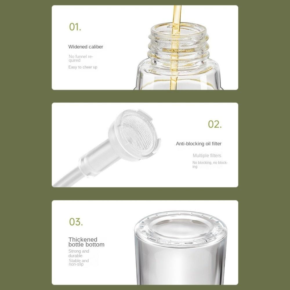 PINEVN Bình Xịt Dầu Ăn Bằng Thủy Tinh Chống Rò Rỉ Thiết Kế Nhỏ Gọn Dung Tích 240ml