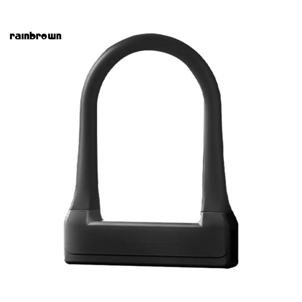 Ổ Khóa Chữ U Bằng Hợp Kim Nhôm Và Silicone Chống Trộm Cho Xe Đạp Leo Núi / Xe Máy