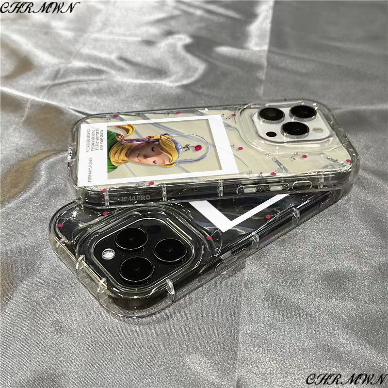 Ốp Điện Thoại Mềm Trong Suốt Hình Hoa Hồng Cho Iphone 117 / 1312sins / 8 Xr 14Promax + / Apple IW4Y