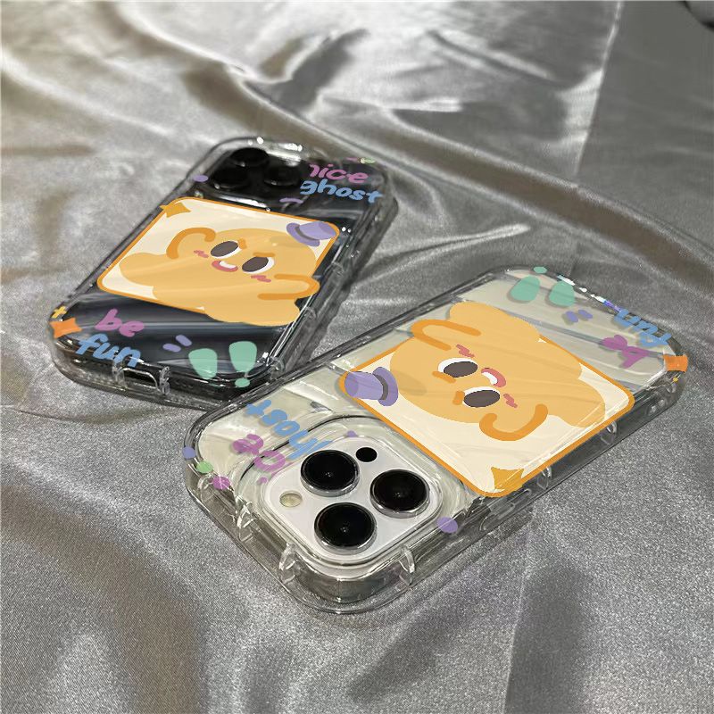 Ốp Điện Thoại Mềm Trong Suốt In Hình Ma Dễ Thương Cho Iphone 14Promax 1312 / 11 7 / 8plus xr / sins EVVG