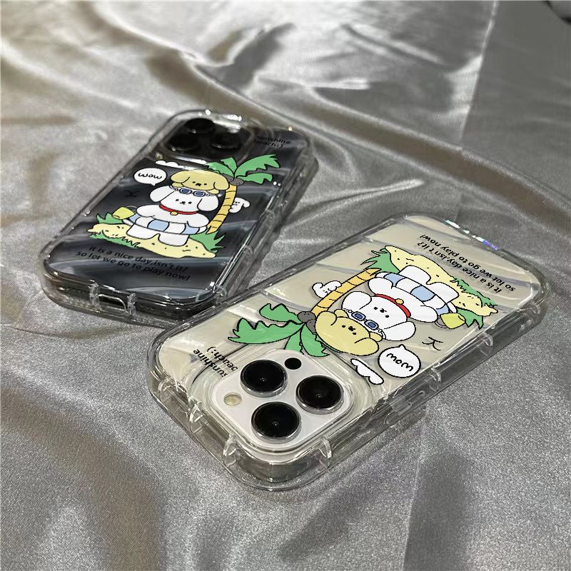 Ốp Điện Thoại Vỏ Dừa Mềm Trong Suốt Dễ Thương Cho iPhone14promax / 8 xr HRTA 1312