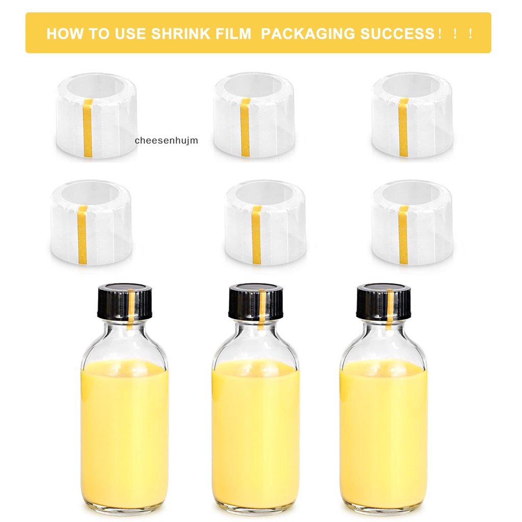 Set 4 Bình Thủy Tinh Trong Suốt 24 Gừng 2oz Kèm 4 Phễu Chịu Nhiệt 48 Nhãn Dán Tròn Mini Có Thể Tái Sử Dụng
