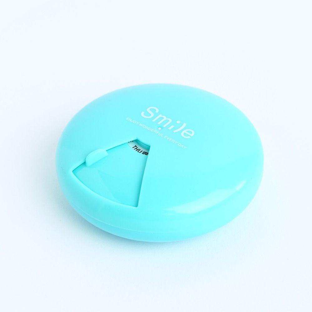 SOFTNESS Hộp Đựng Thuốc Hình Tròn Có Thể Xoay 5 Màu Tiện Dụng