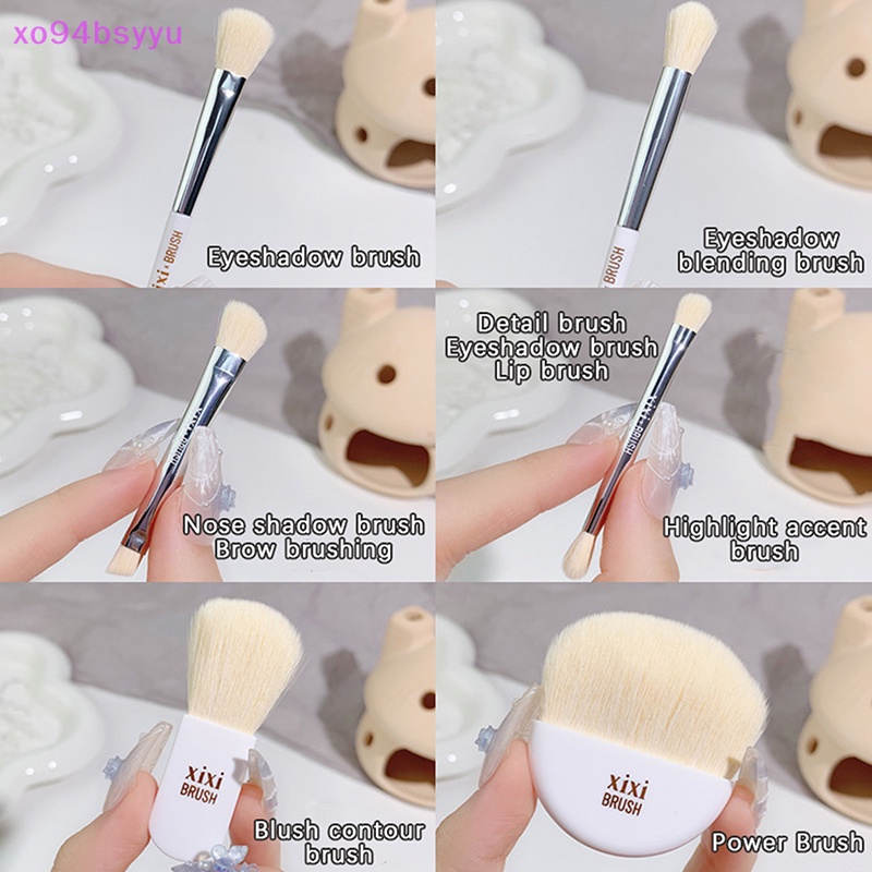 Set 6 Cọ Trang Điểm Mini Xo94Bsyu Kèm Hộp Đựng Tiện Lợi