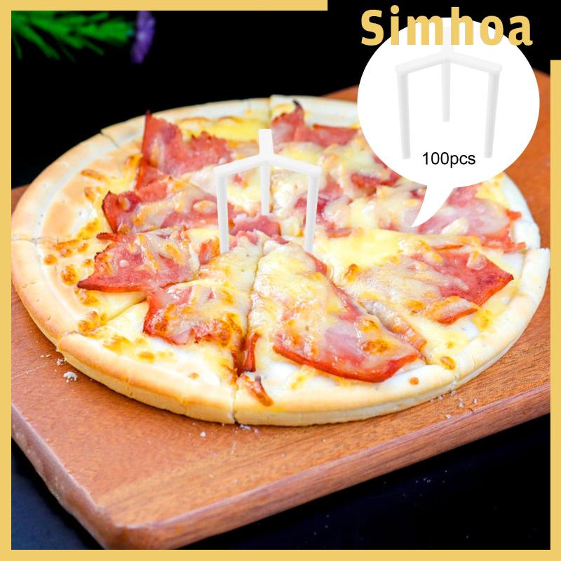 Set 100 Giá Đỡ Bánh Pizza / Thức Ăn Chia Ngăn Để Bàn