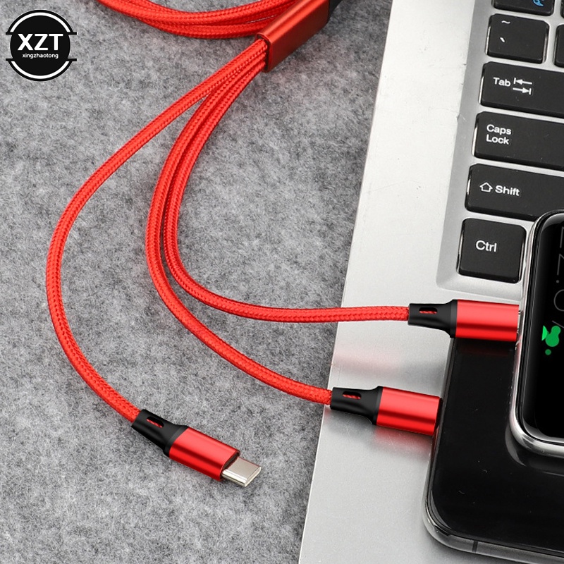 Dây Cáp Sạc Ba Trong Một Cổng USB Cho Android Type-C