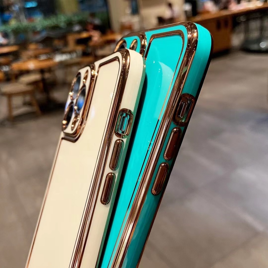 Ốp Điện Thoại Silicon Mềm Mạ Viền Bảo Vệ Camera Chống Sốc Cho iPhone 14 Pro MAX 11 12 13 Pro MAX X XS XR XS MAX