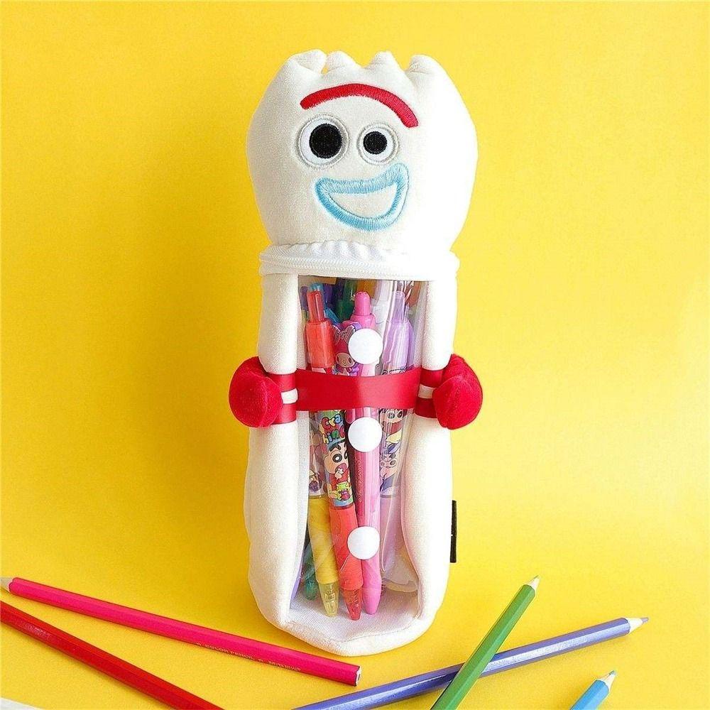 DYRUIDOJ Túi Đựng Bút Bằng Lông Nhung Kích Thước Lớn Hình Stitch / Vịt Dễ Thương Xinh Xắn