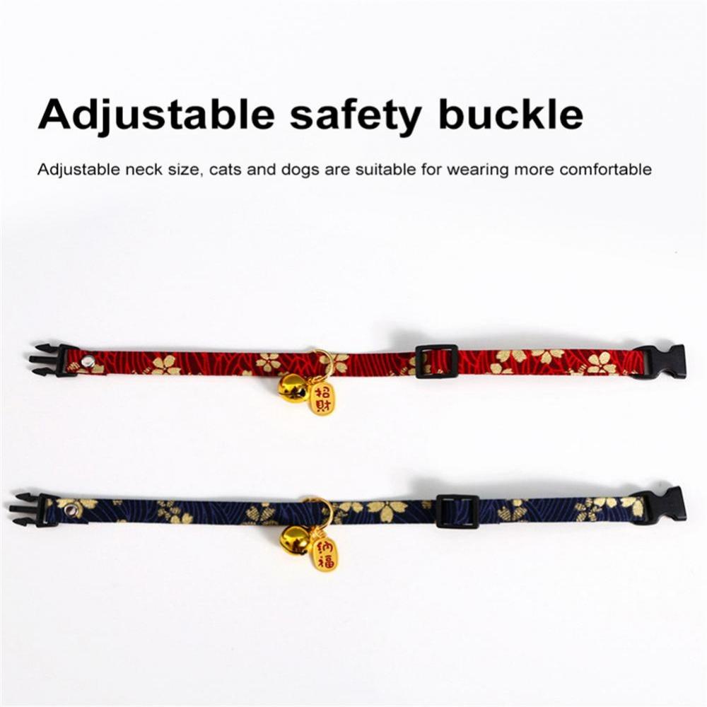 [COD] Vòng Đeo Cổ Gắn Chuông Phong Cách Nhật Bản Có Thể Điều Chỉnh Dành Cho Thỏ / Mèo Cưng
