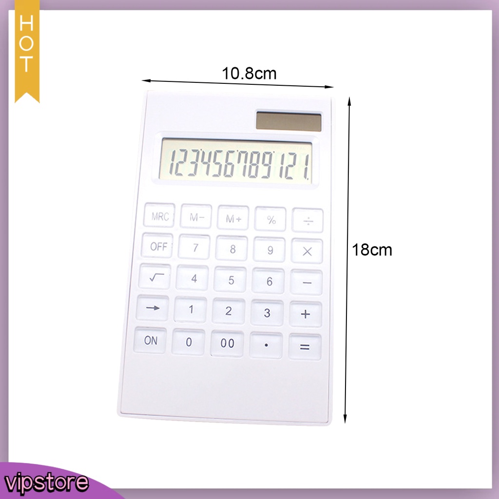 &lt;VIP&gt; Máy Tính Để Bàn Mini Màn Hình LCD Hiển Thị Lớn 12 Số