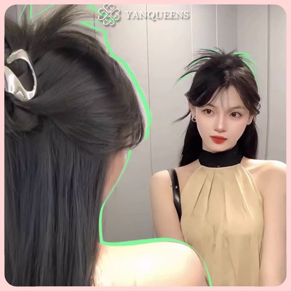 Tóc Giả Kẹp Bằng Kim Yanqueens Loại Có Thể Tháo Rời Cho Nữ