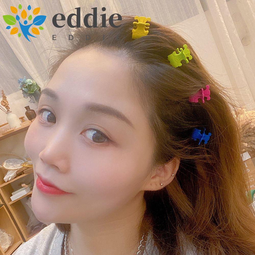 26EDIE Kẹp Tóc Càng Cua Bằng Hợp Kim Màu Kẹo Thiết Kế Hình Học Thời Trang Phong Cách Hàn Quốc Cho