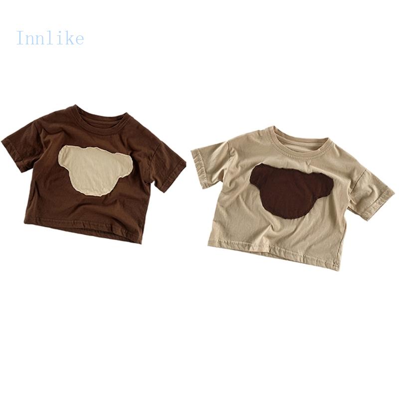 Áo Thun Mùa Hè Tay Cộc Unisex Cho Bé Trai Và Bé Gái