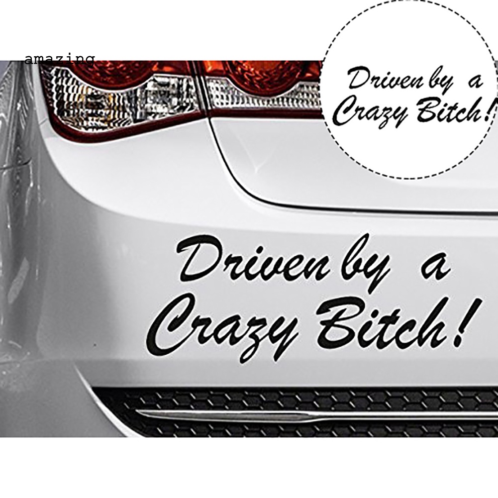 Miếng Dán Phản Quang In Chữ Vui Nhộn Trang Trí Thân / Cửa Sổ Xe Hơi