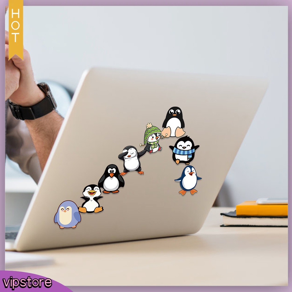 &lt;VIP&gt; Set 50 Miếng Dán PVC Chống Chịu Thời Tiết Hoạt Hình Trang Trí Ván Trượt Laptop