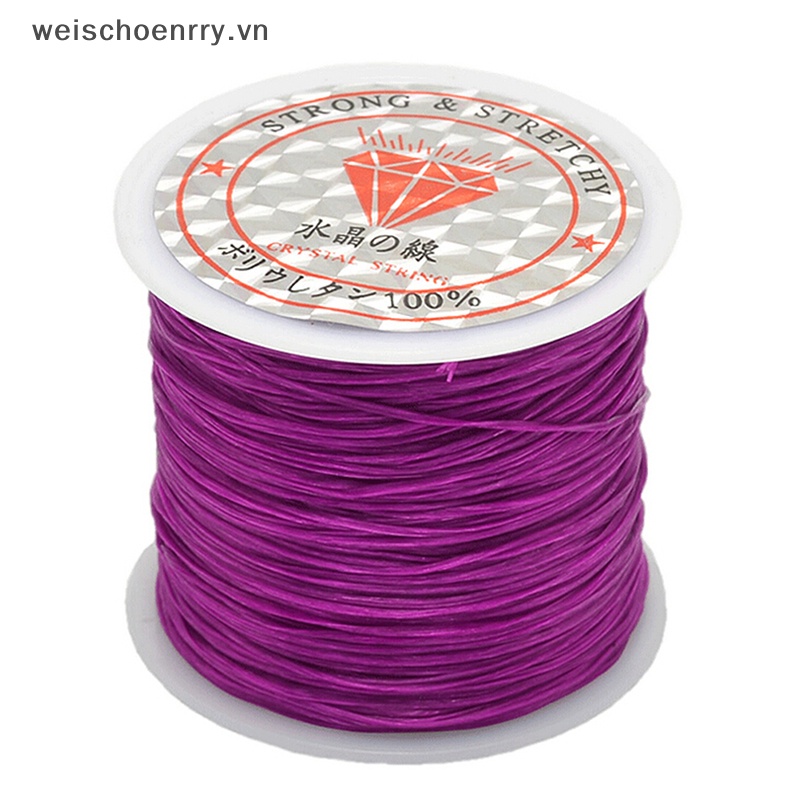 Cuộn Dây 50M Co Giãn Siêu Bền 0.5mm Dùng Làm Trang Sức Tiện Dụng