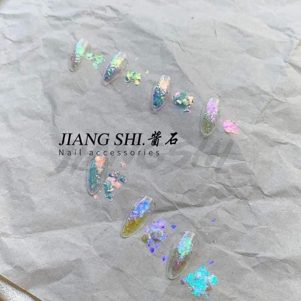 Nhũ rắc khổng tước set 6 màu - phụ kiện nail