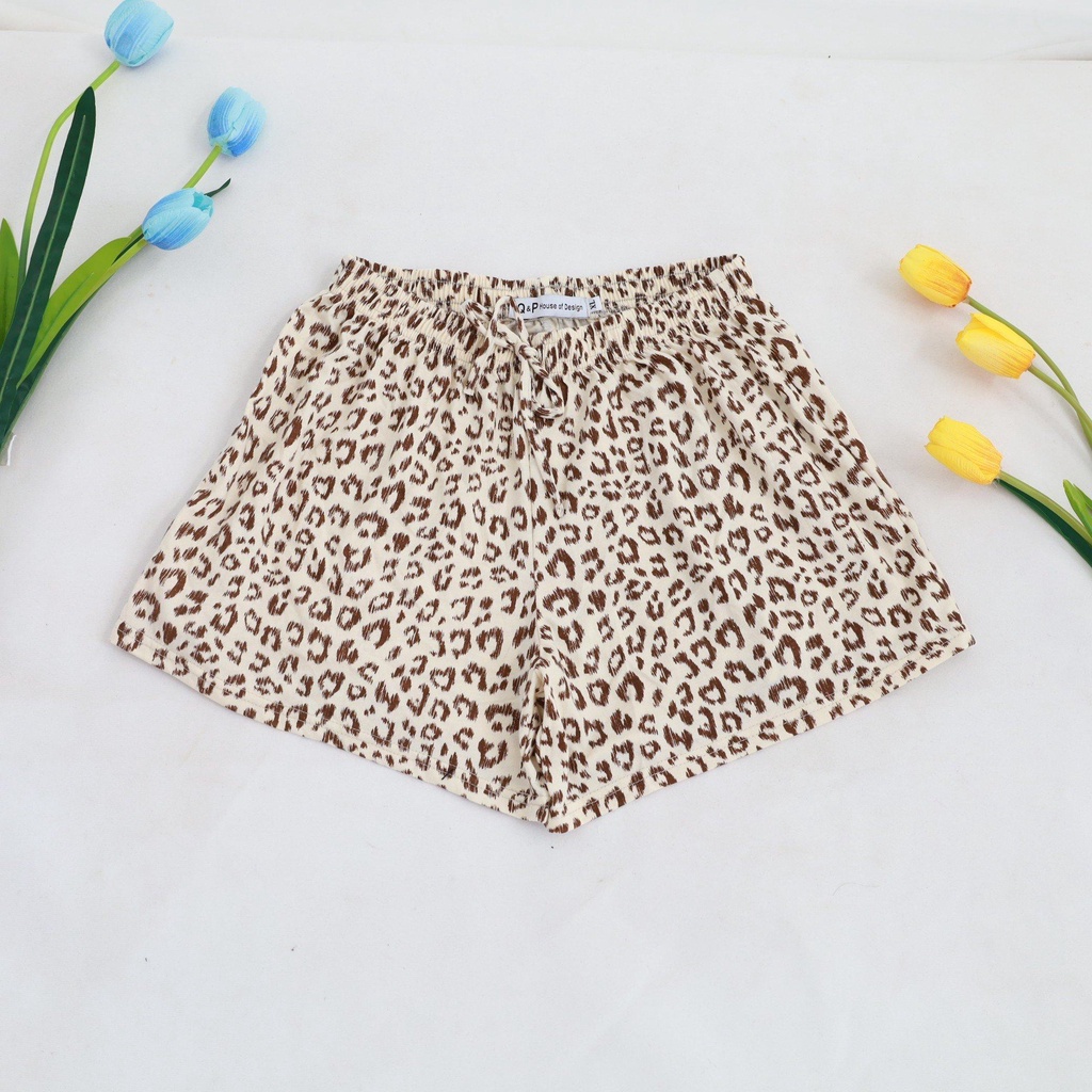 Combo 5 Quần Đùi Cạp Chun Mẫu Xòe Xinh Xắn Mặc Thoải Mái