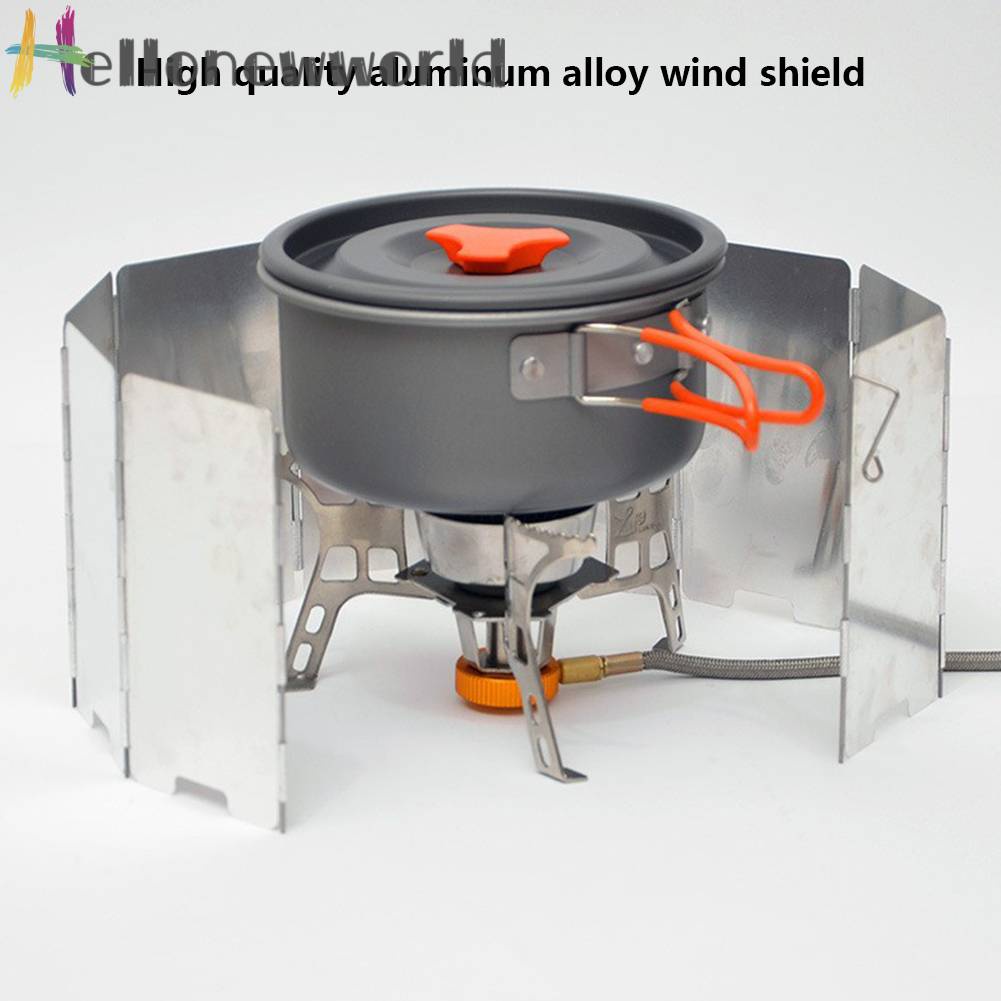 Tấm Chắn Gió Bếp Ga 10 Ngăn Gấp Gọn Tiện Lợi