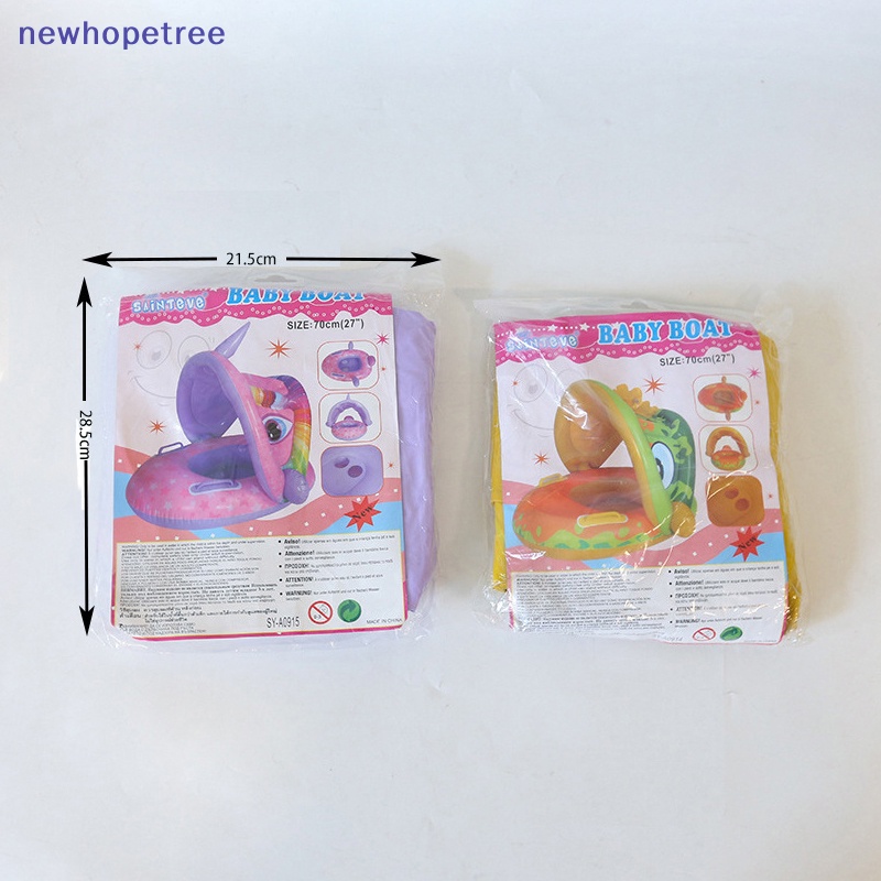 Phao Bơi Bơm Hơi Hình Tròn Che Nắng Cho Bé