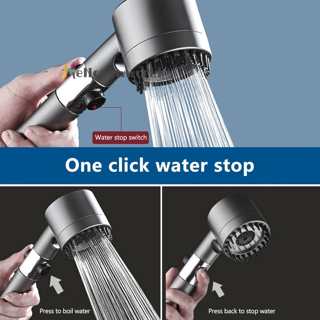 Đầu Vòi Sen Áp Suất Cao 3 Chế Độ Với 4 Vòi Hoa Sen